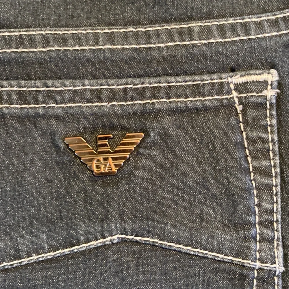 Armani Jeans Women's Dark Indigo Straight Leg Denim - Picture 3 of 10